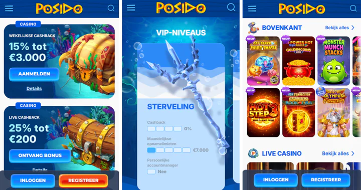 posido casino mobiele versie